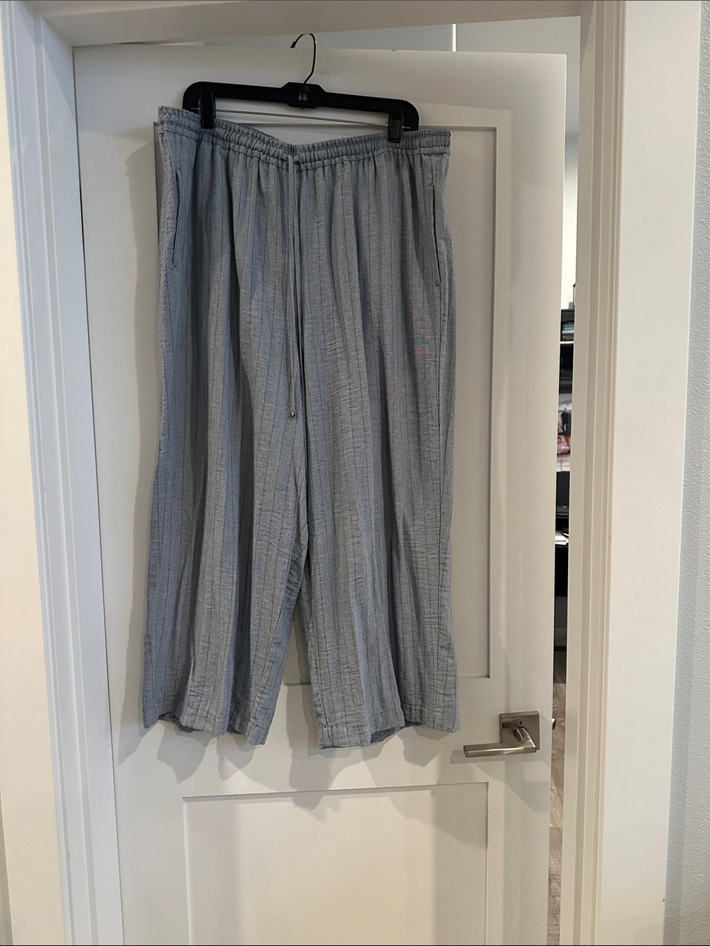 Blue/Gray wide-leg Pants